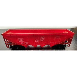 Vintage Red CB&Q Hopper Train Car HO Scale